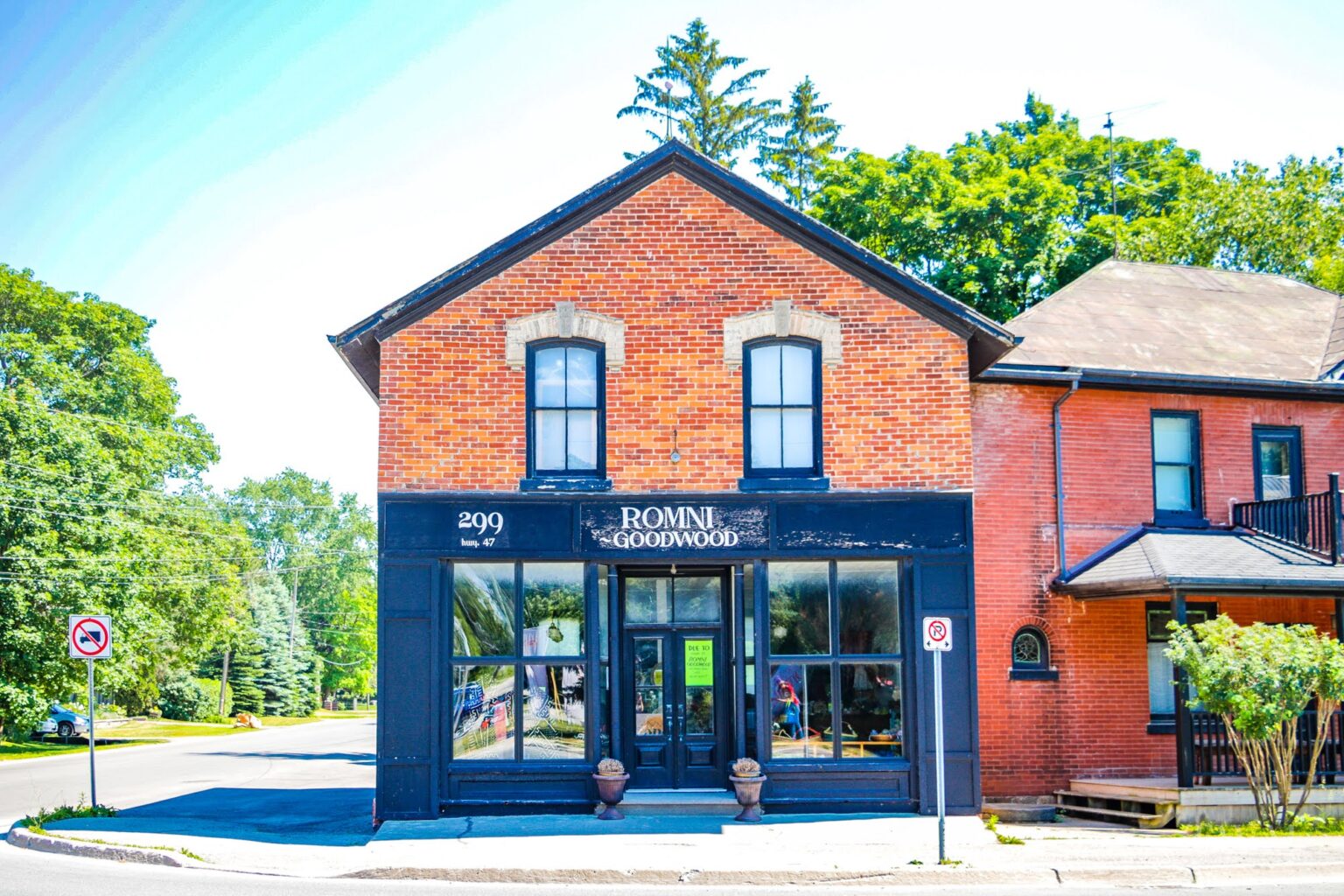 Bienvenue à Schitt's Creek lieu de tournage à Goodwood, Ontario au