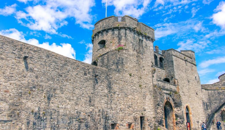 One of King John's Castle towers in Limerick