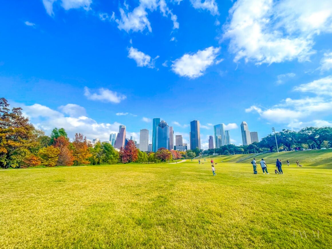 Houston Buffalo Bayou Park vue sur Downtown | Houston en famille
