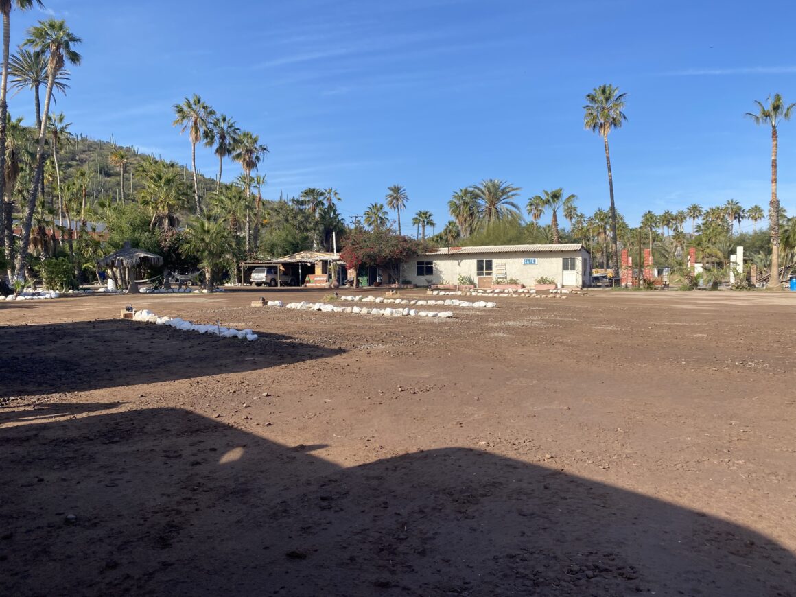 Villa Maria Isabel RV park view of sites and buildings | RV parks in Baja