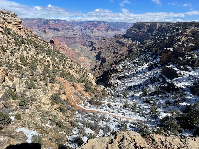 Neige sur le Grand Canyon Arizona